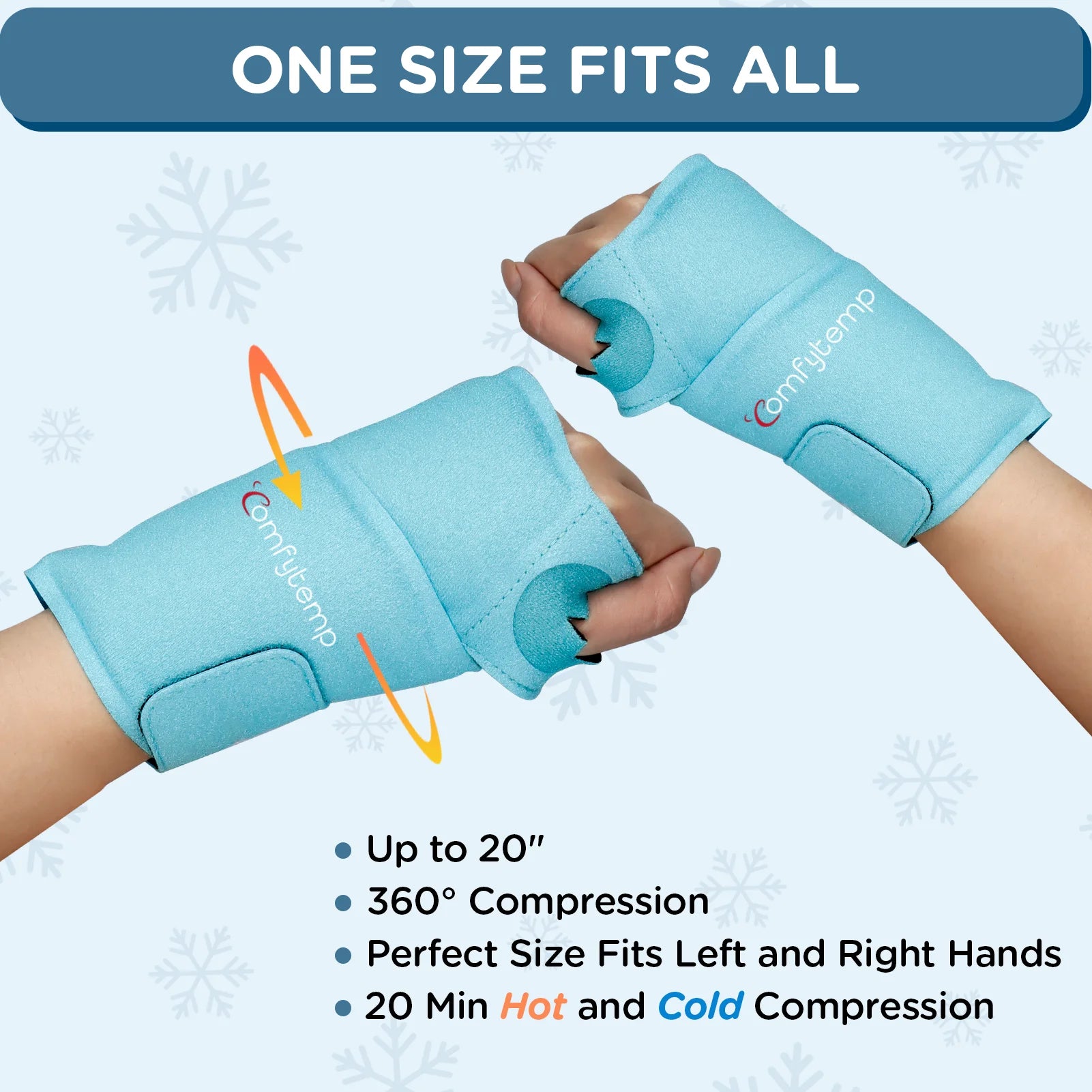 K9127-Comfytemp Wrist Ice Pack Wrap