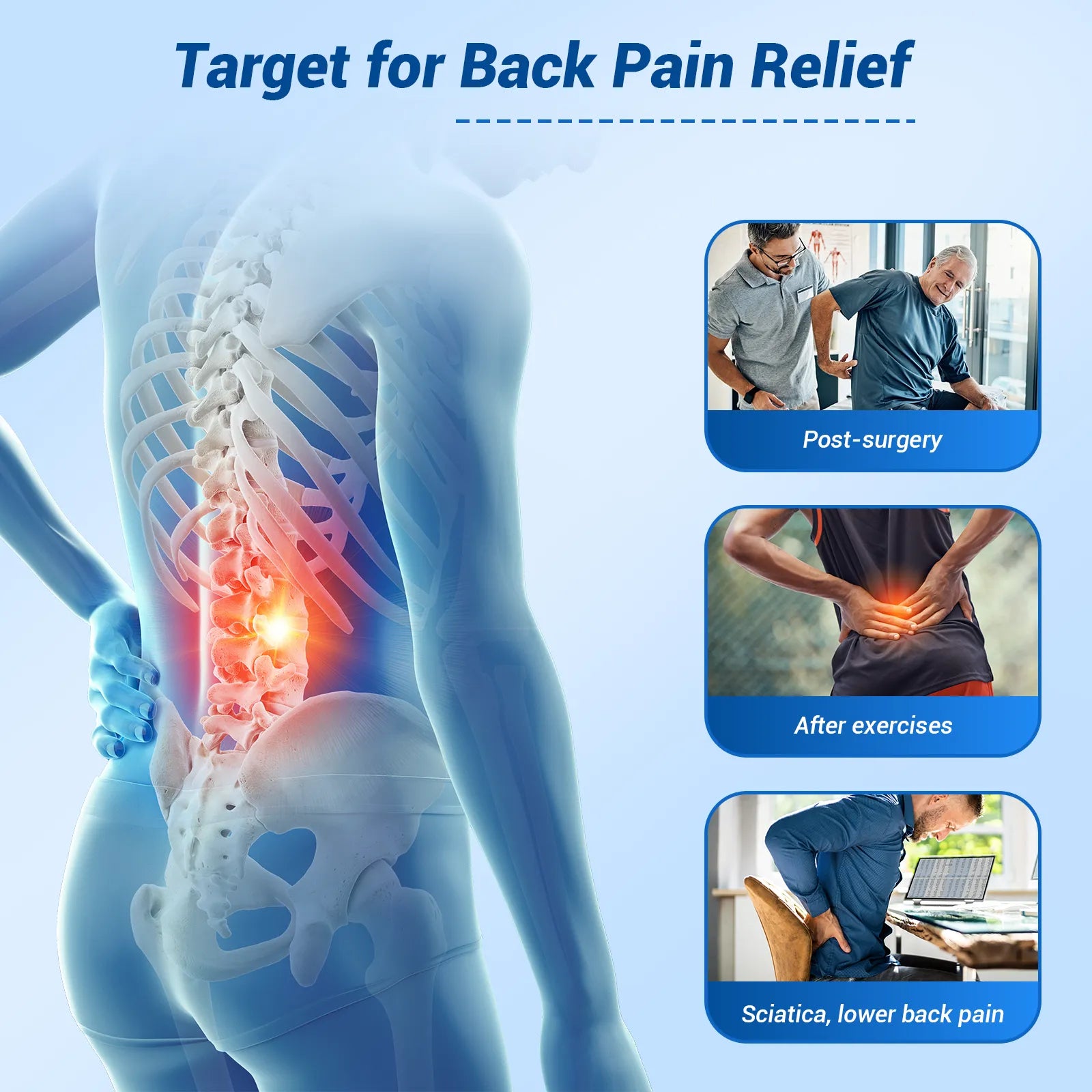 K91A1-Comfytemp Auto Compression Back Ice Pack Wrap