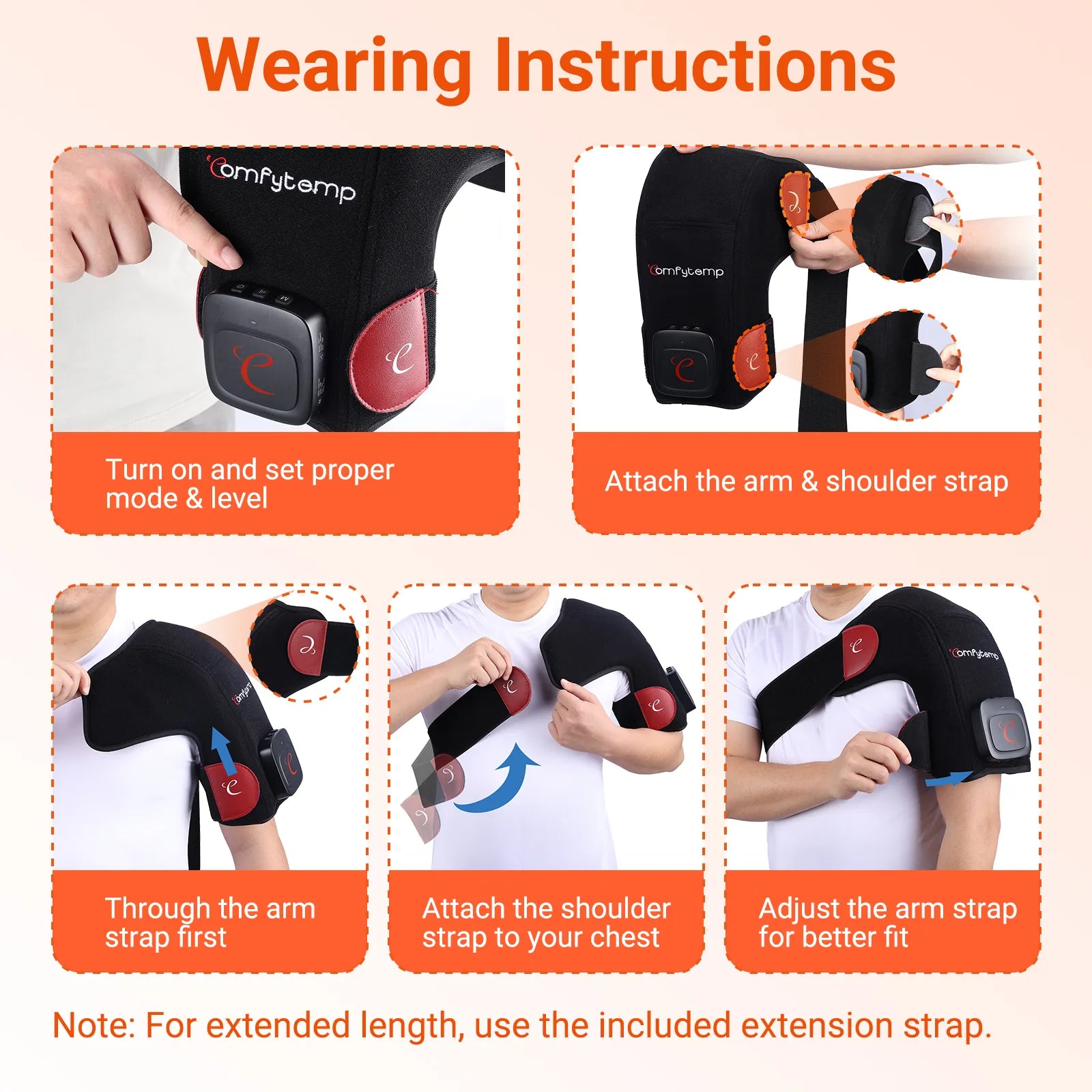 K4025-Comfytemp Shoulder Cordless Red Light Therapy