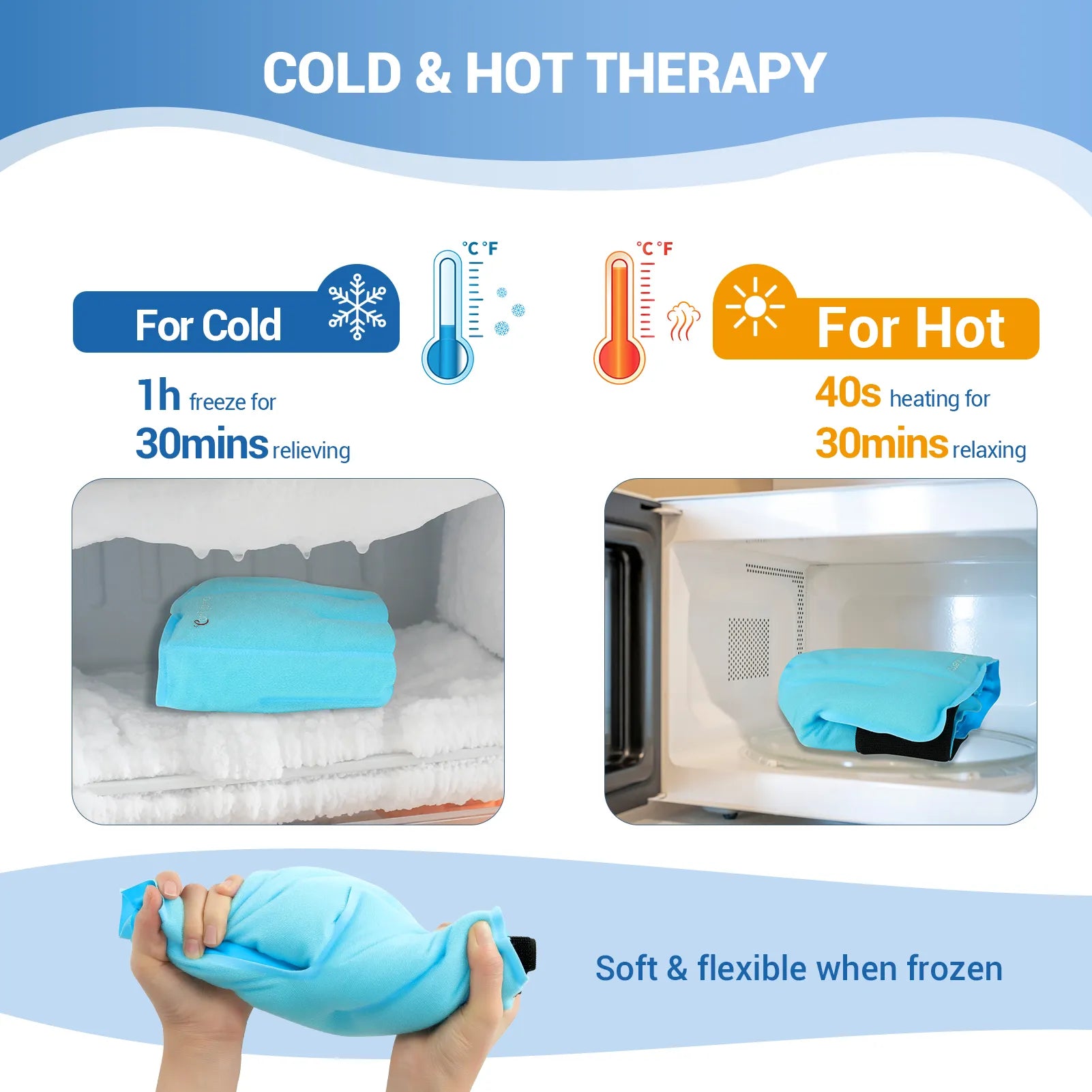 K9170-Comfytemp Ankle Foot Ice Pack Wrap