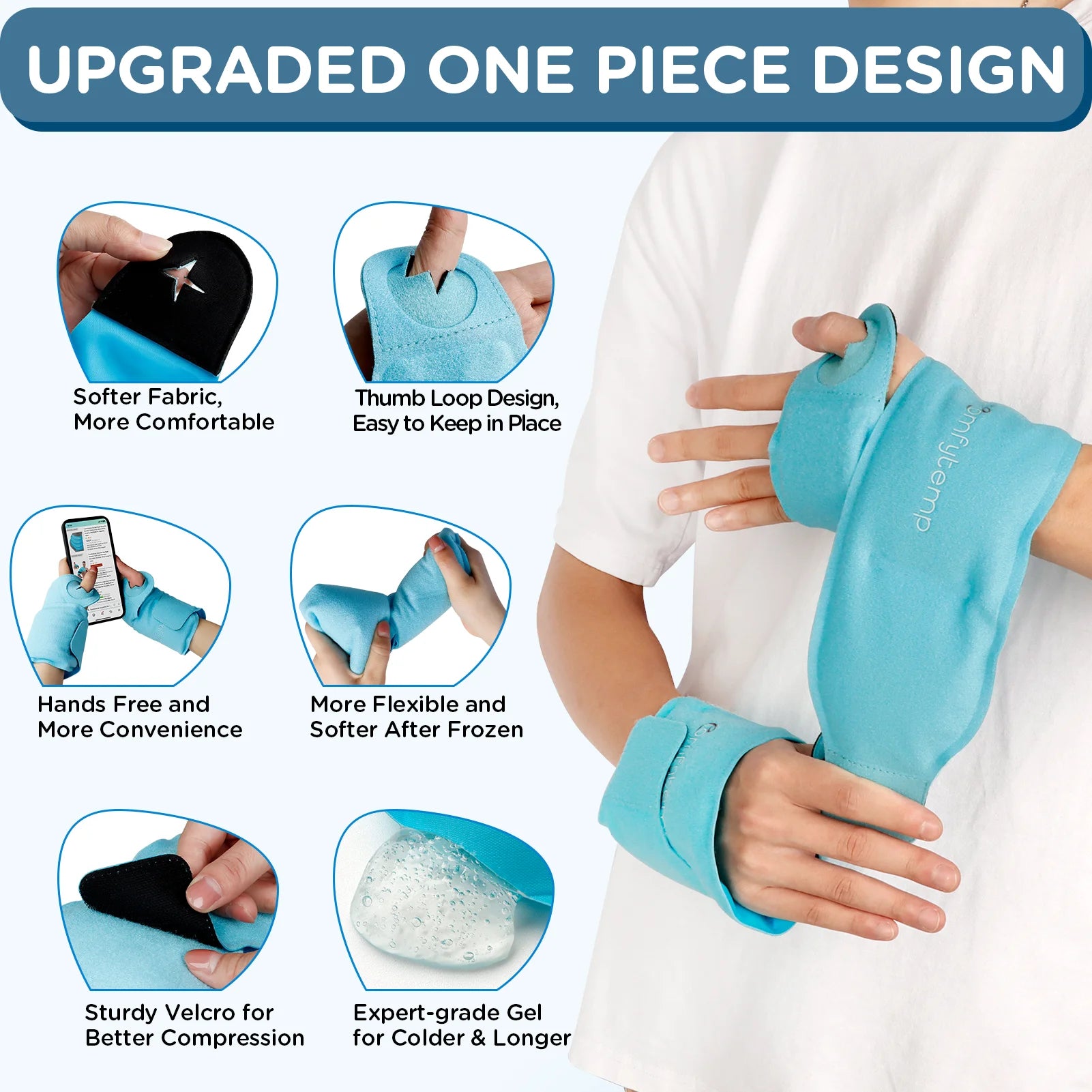K9127-Comfytemp Wrist Ice Pack Wrap