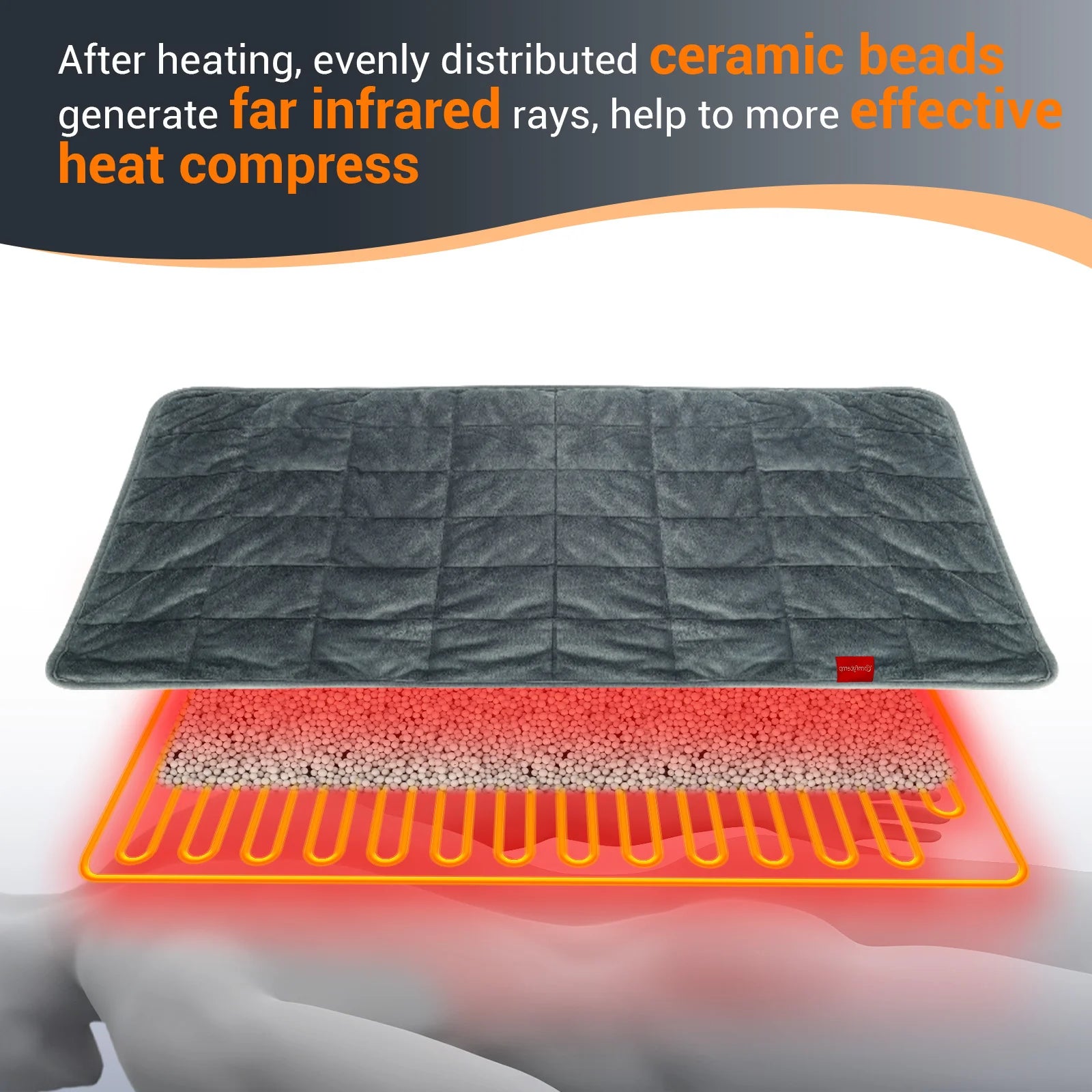 K9059-Comfytemp 17"×33" Weighted Heating Pad