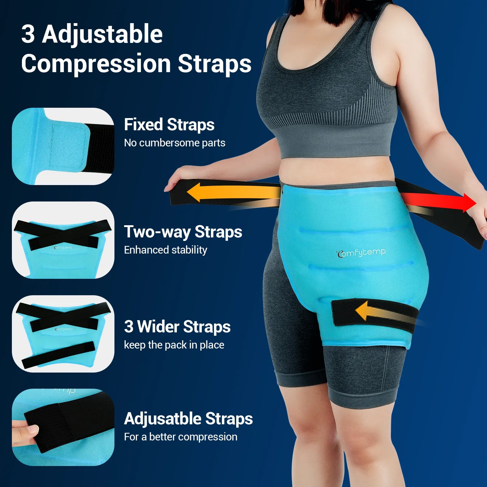 K9143-Comfytemp Large Hip Ice Pack Wrap