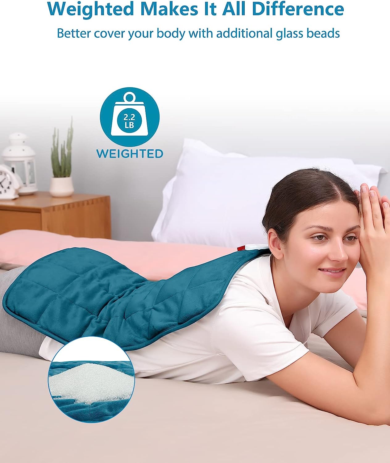 WeightedHeat™ Full Weighted Heating Pad