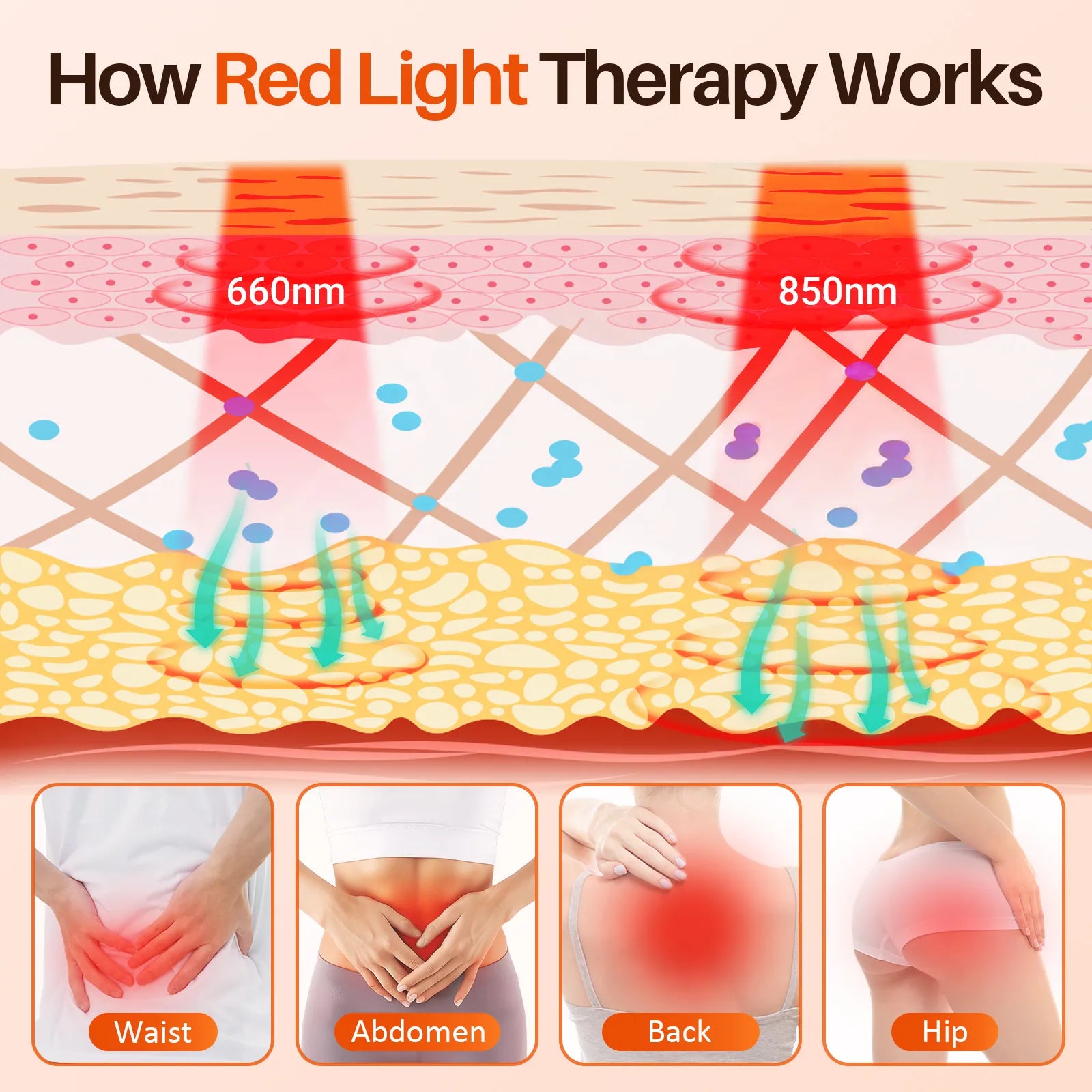 K4042-Comfytemp Cordless Red Light Therapy Belt for Body