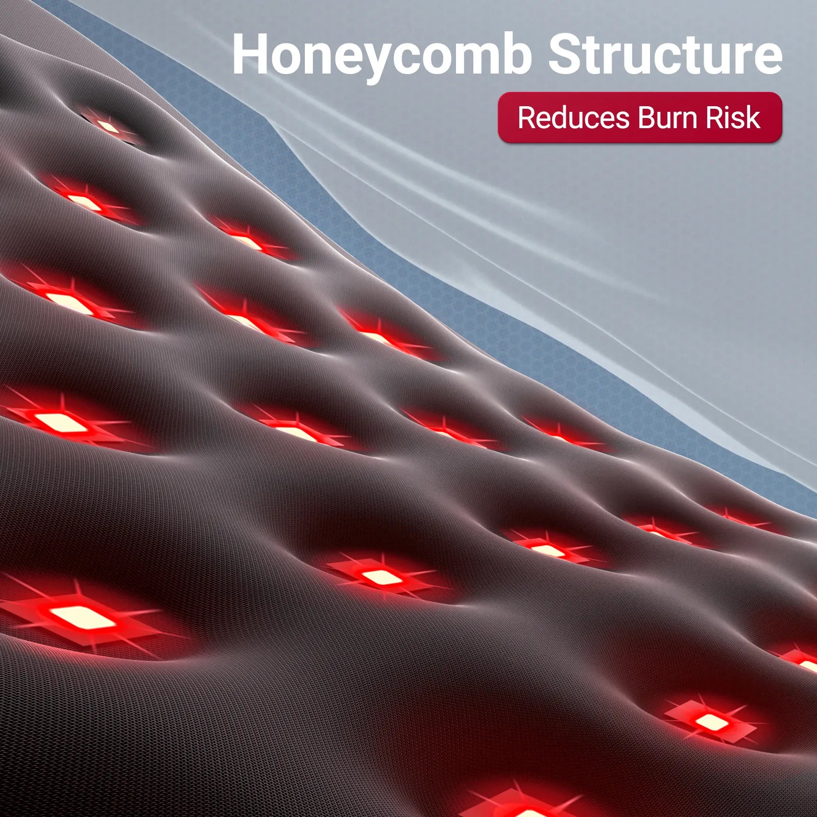 K4064-Comfytemp 14.4'' x 6.1'' Red Light Therapy Pad