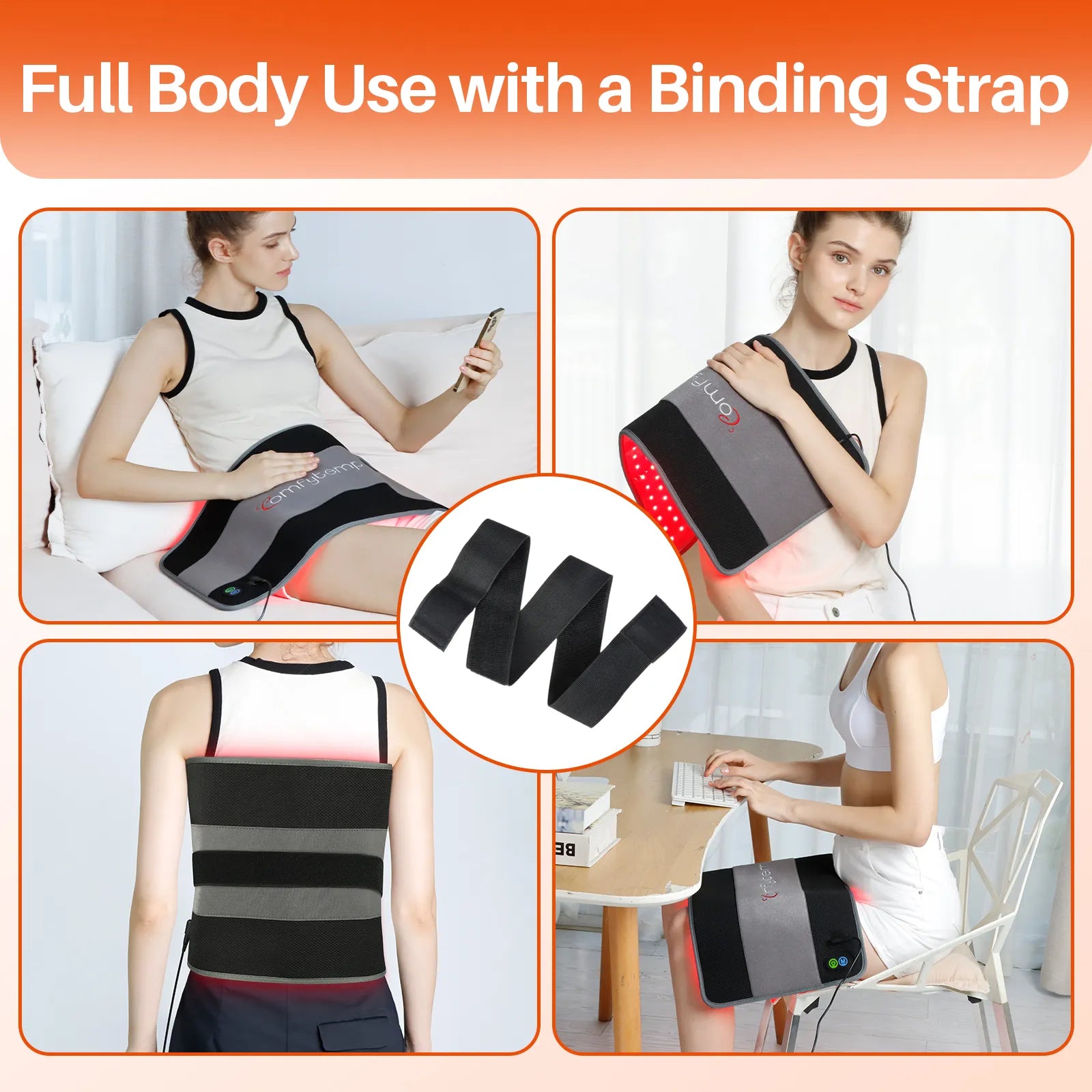 K4004-Comfytemp 24'' x 12'' Red Light Therapy Pad