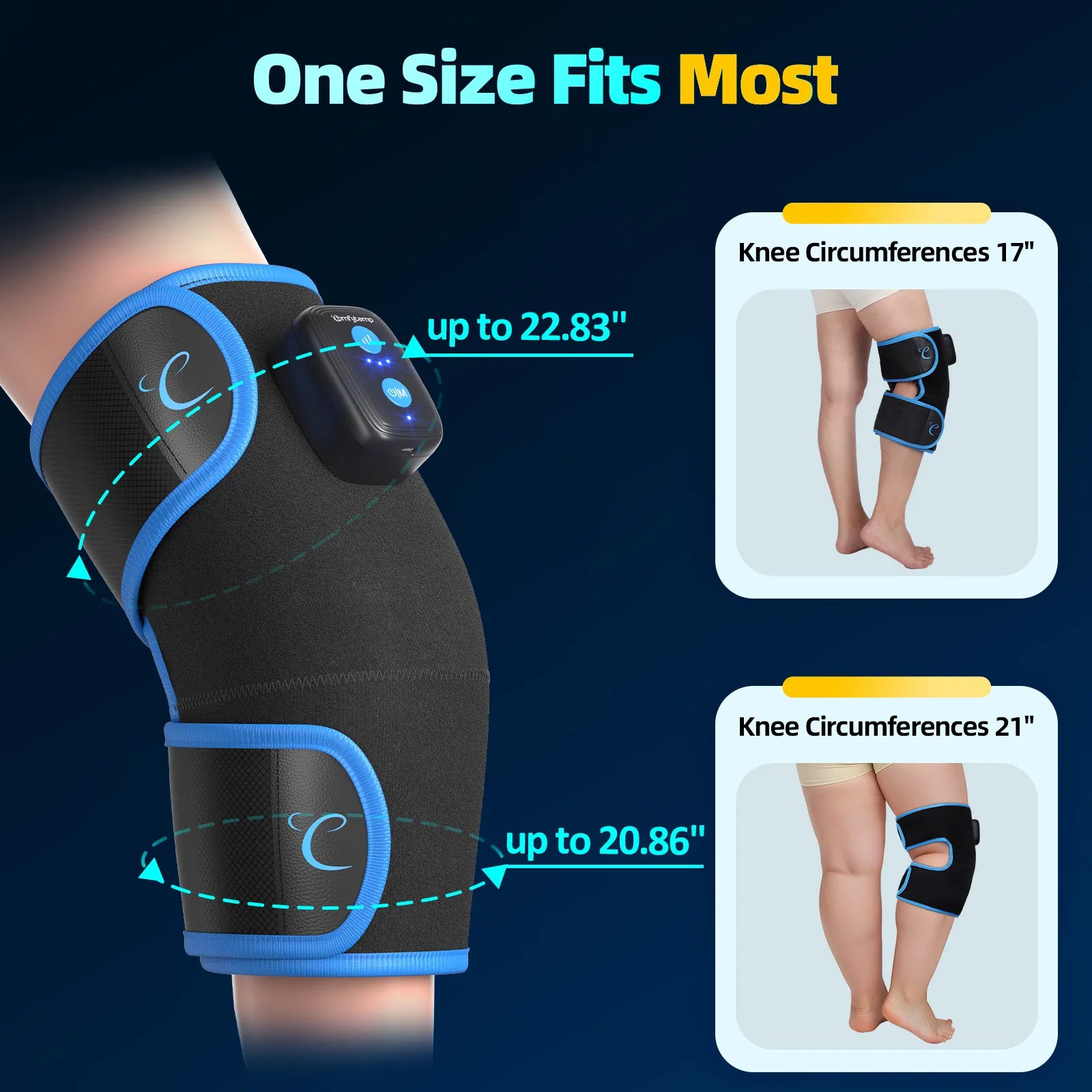 K91A8-Comfytemp Auto Compression Knee Ice Pack Wrap