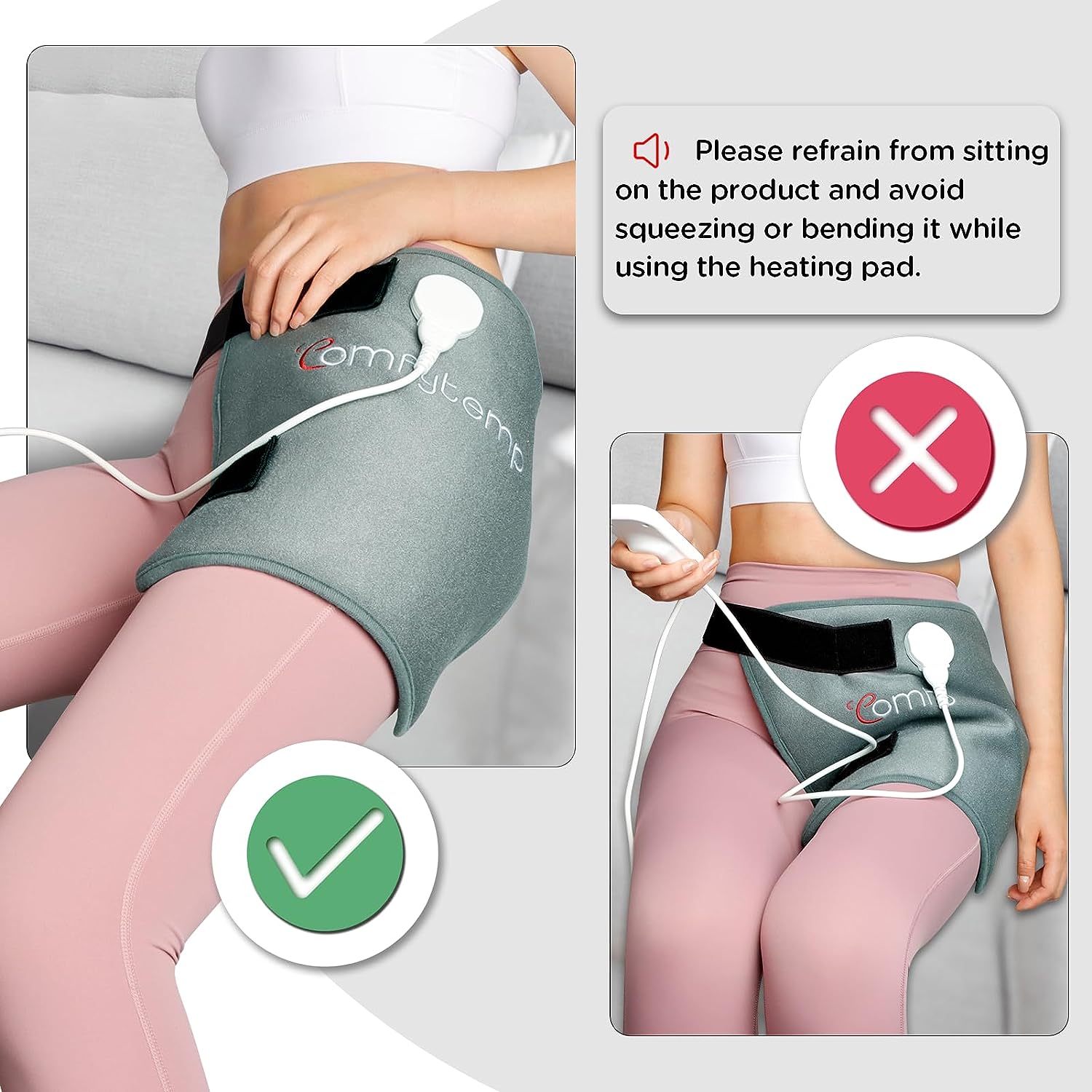 Comfytemp Hip Heating Pad for Hip/Sciatica Pain Relief