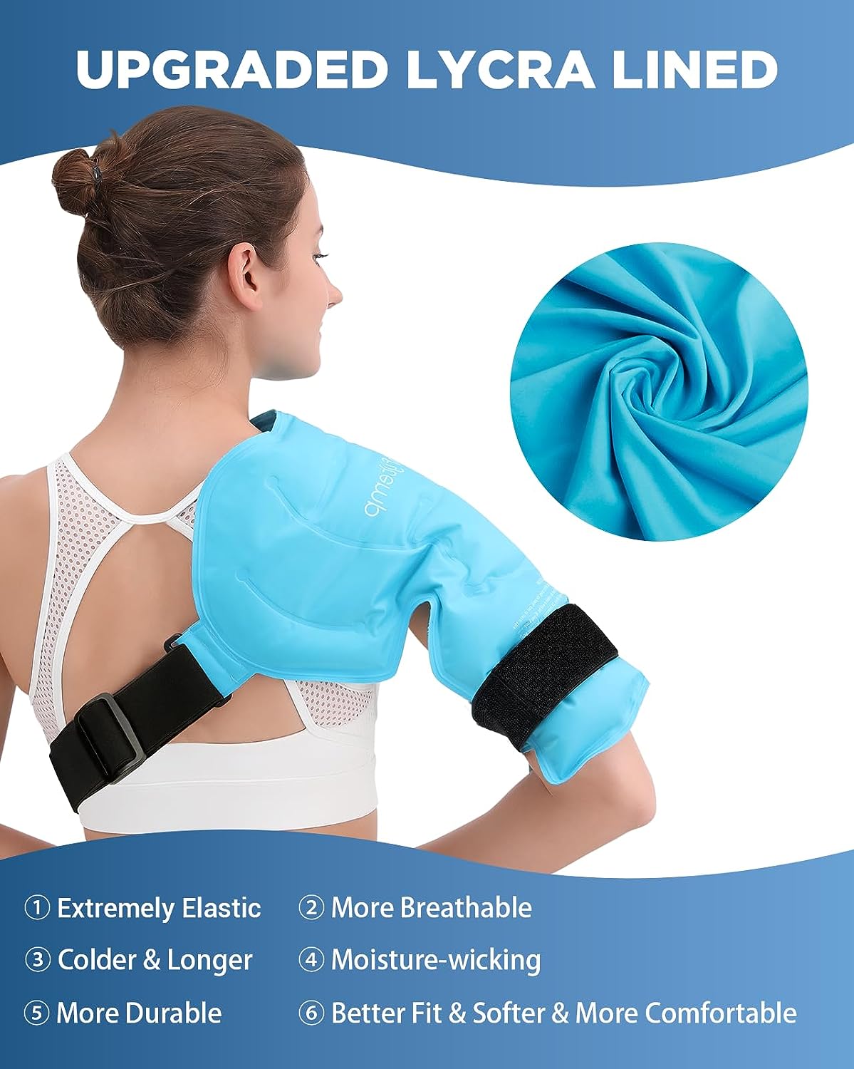 Comfytemp Shoulder Ice Pack Rotator Cuff Cold Therapy, Reusable Shoulder  Wrap Large Gel Ice Packs for Injuries, Hot Cold Compress for Shoulder Pain