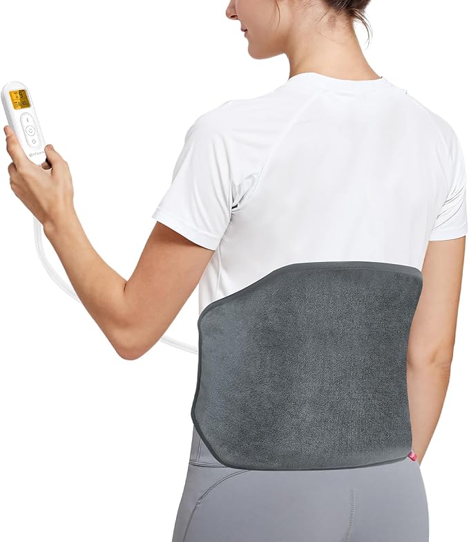 ComfyWarmth™ Upgraded Heating Pad for Back Pain Relief