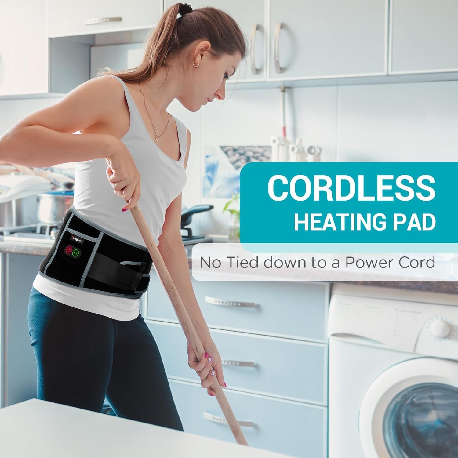 Comfytemp New Cordless Heating Pad with Massager🔥Extra 10% off your first purchase
