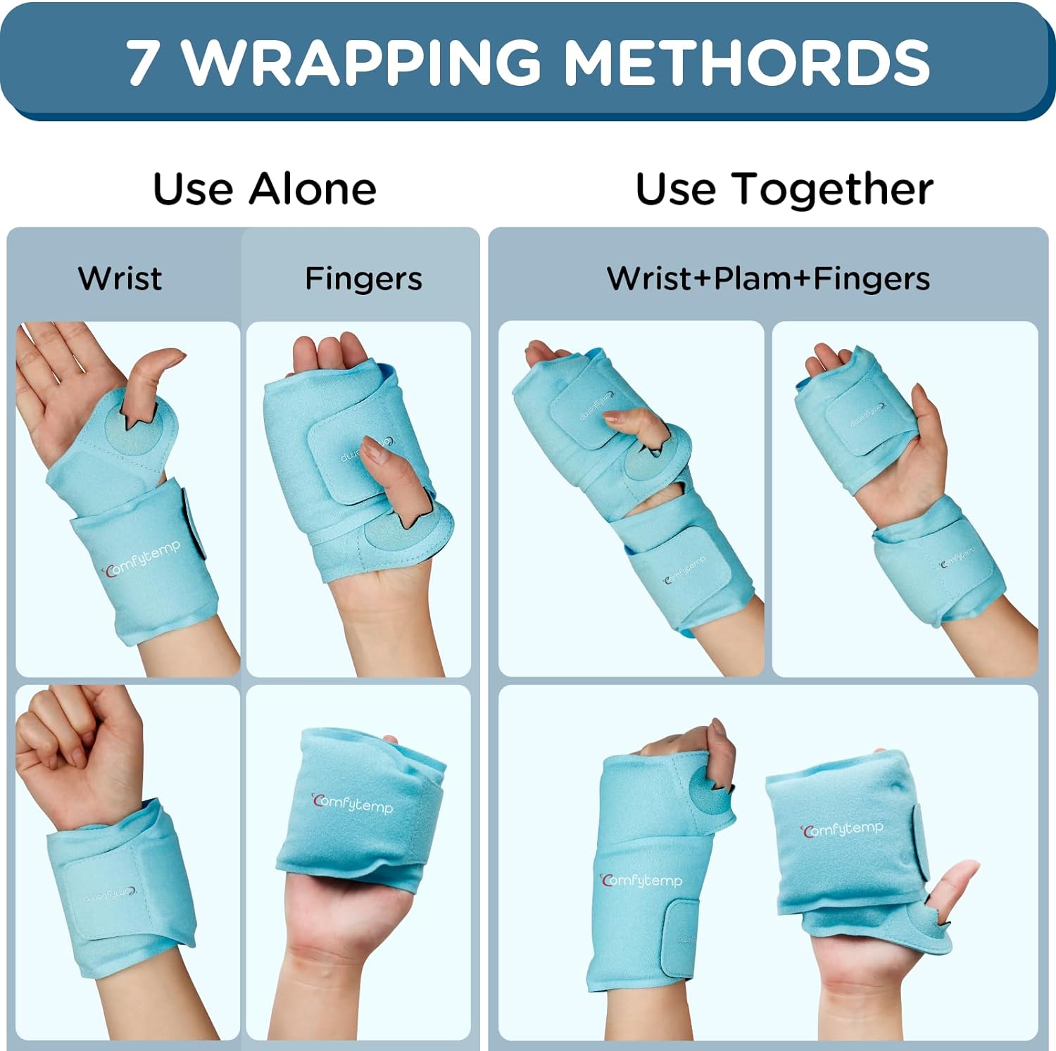 Comfytemp Wrist Ice Pack Wrap for Carpal Tunnel Relief