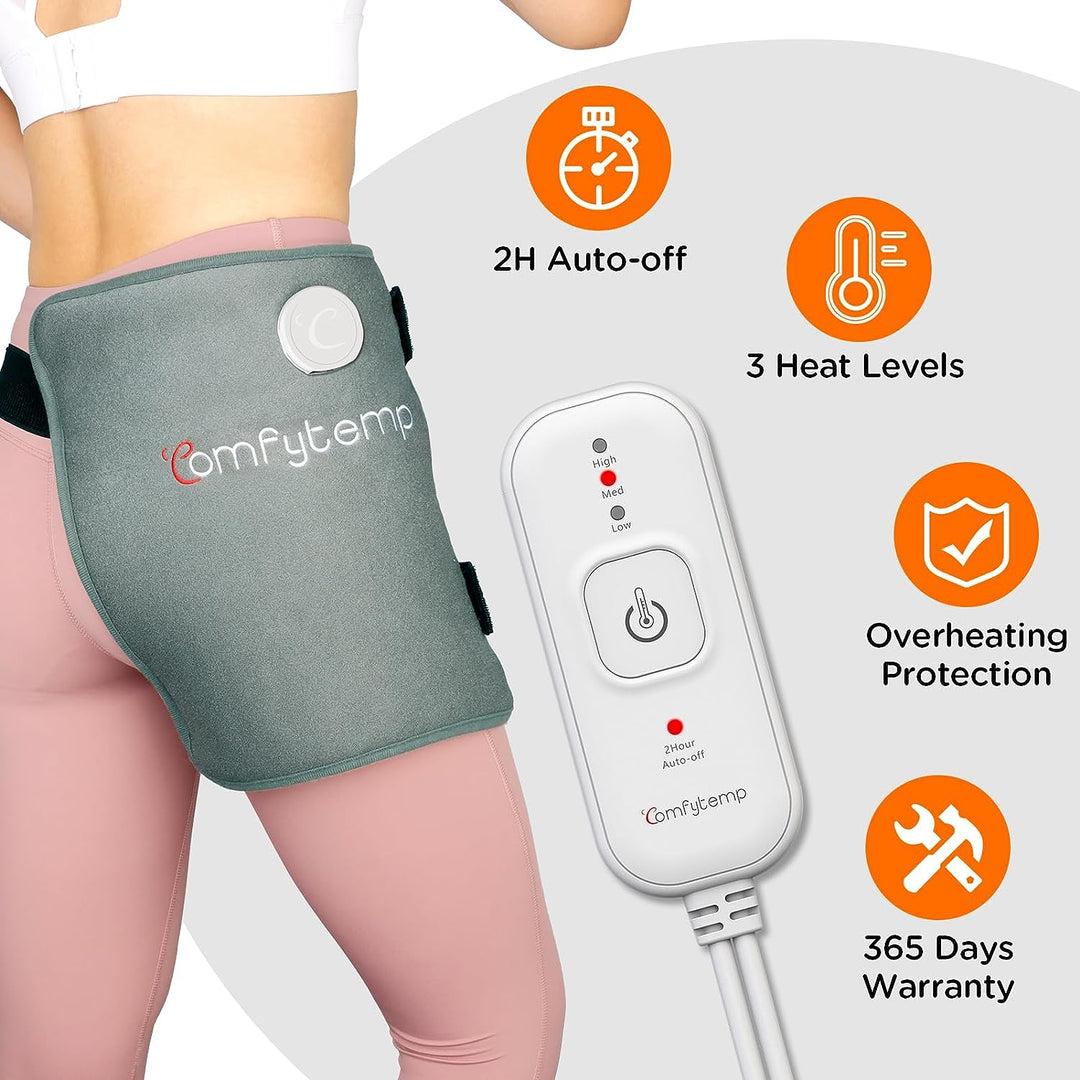 Comfytemp Hip Heating Pad for Hip/Sciatica Pain Relief