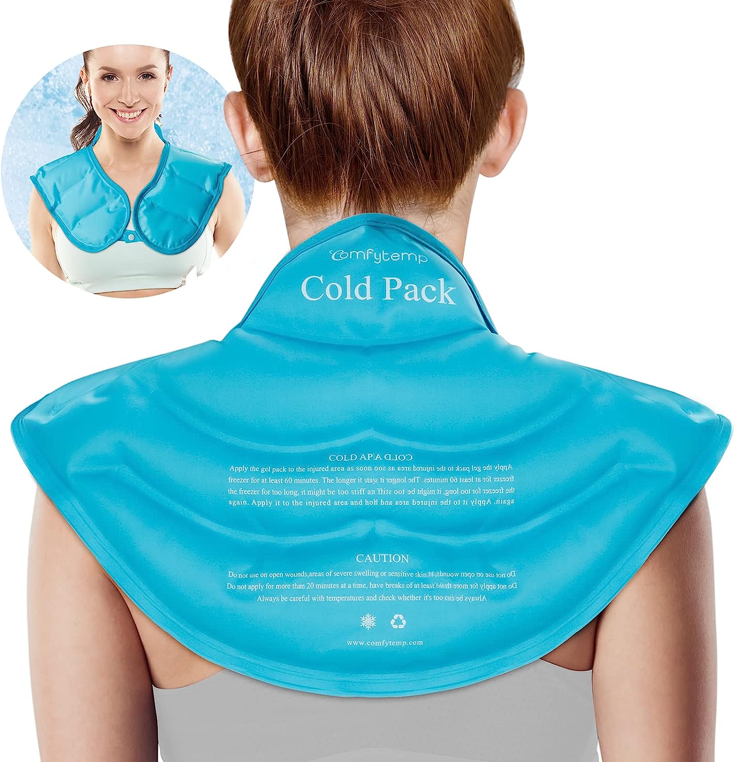 Injuries Recovery Soft & Flexible for Body Gel Ice Packs with 2Packs, –  Comfytemp