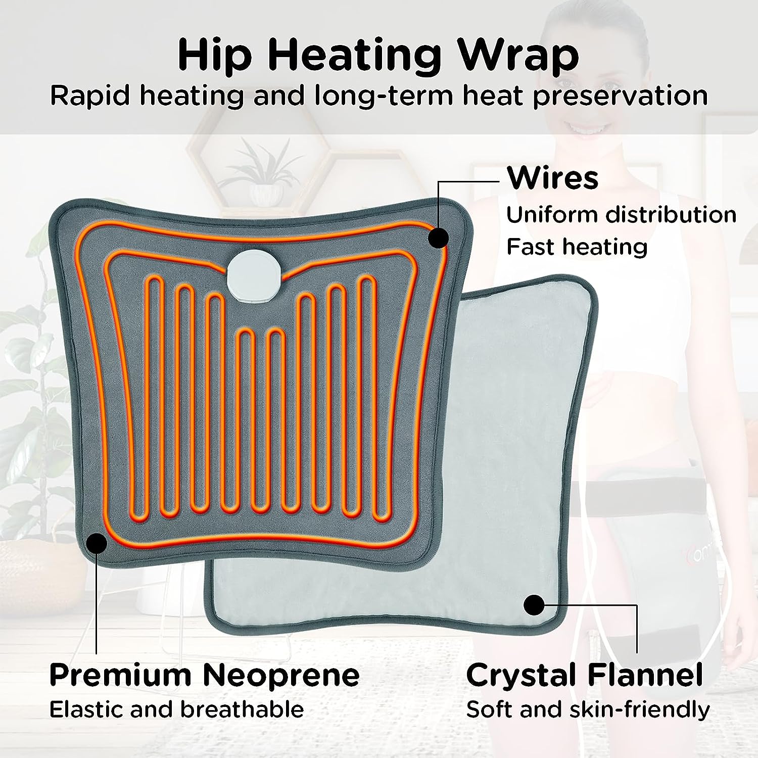 Comfytemp Hip Heating Pad for Hip/Sciatica Pain Relief