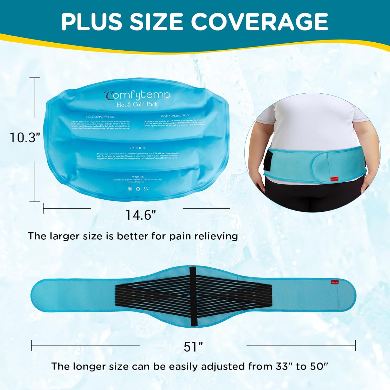 Comfytemp Ice Pack for Back Pain Relief