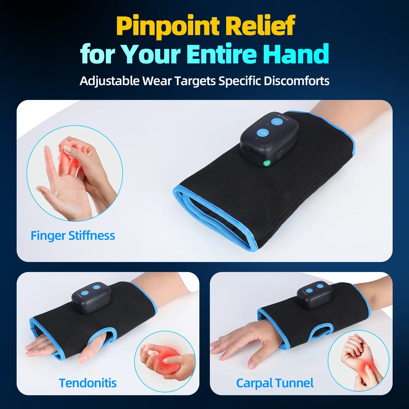 K91A5-Comfytemp Auto Compression Wrist Ice Pack Wrap