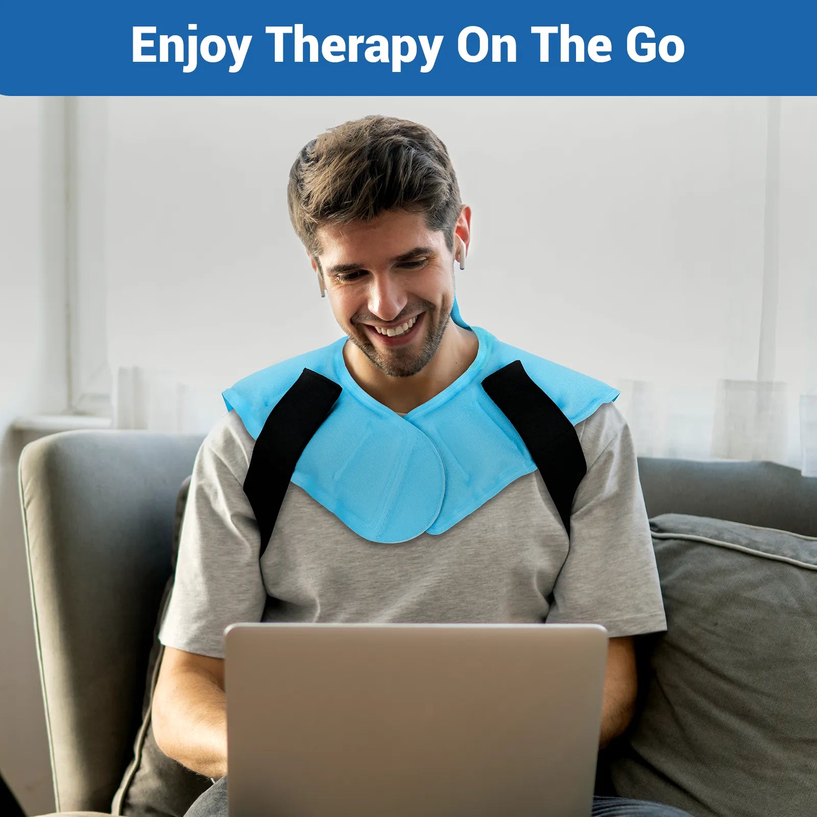 K9146-Comfytemp Large Neck Shoulders Ice Pack Wrap