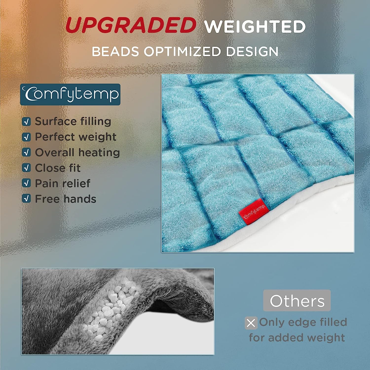 WeightedHeat™ XL Extra-long Full Back Heating Pad