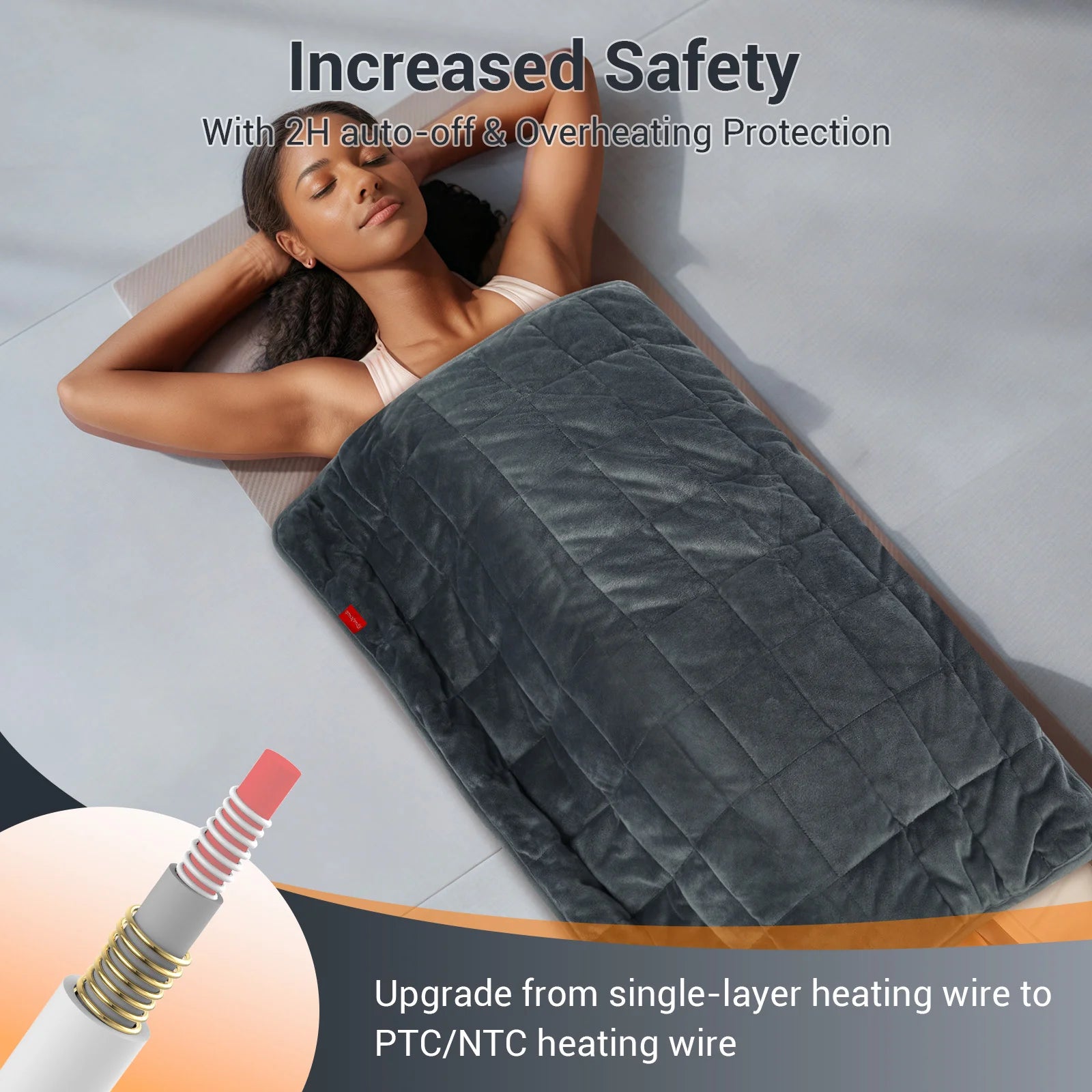 K9059-Comfytemp 17"×33" Weighted Heating Pad