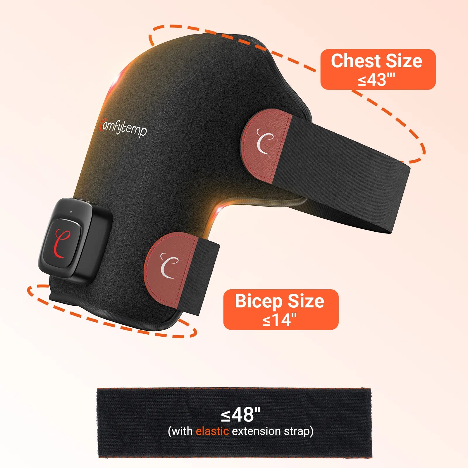 K4025-Comfytemp Shoulder Cordless Red Light Therapy