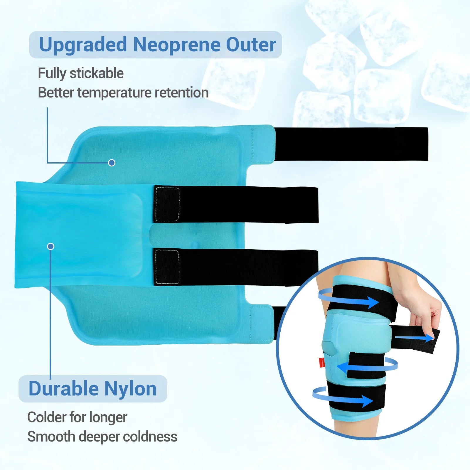 K9151-Comfytemp Large Knee Ice Pack Wrap