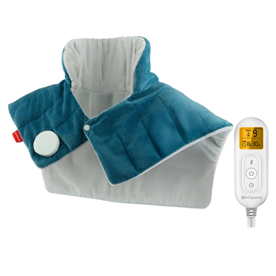 Comfytemp weighted heating pad for neck and shoulders with digital controller
