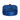 Blue plush, segmented neck heating wrap shown closed in a circular shape.