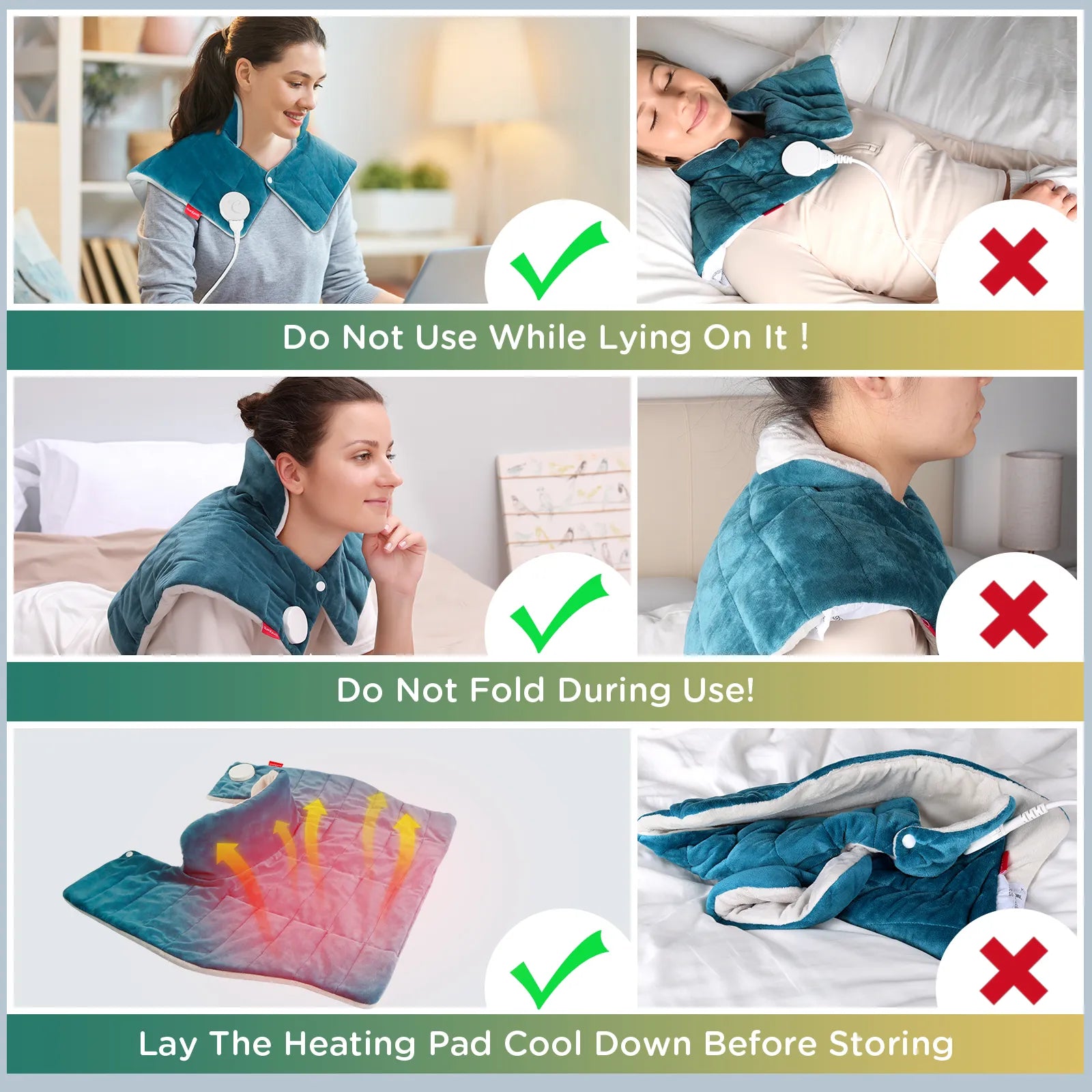 K9015-Comfytemp Weighted Neck & Shoulders Heating Pad