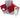 Comfytemp red weighted heating pad for neck and shoulders with digital controller.