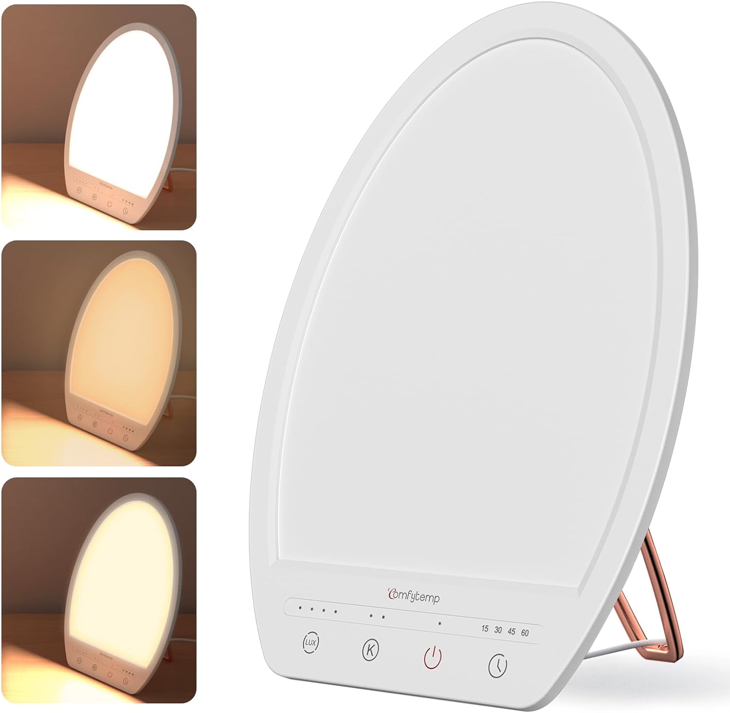 Comfytemp Light Therapy Lamp, 10,000 Lux Full Spectrum Light Therapy Lamp