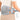 Gray Comfytemp heated back wrap with orange accents and control buttons