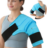 Comfytemp 3D Shoulder Ice Pack Wrap for Injuries Reusable Gel, Physical Rotator Cuff Cold Therapy Arm Shoulder Sleeve for Pain Relief, Fracture, Arthritis, Surgery, Recovery (S/M)