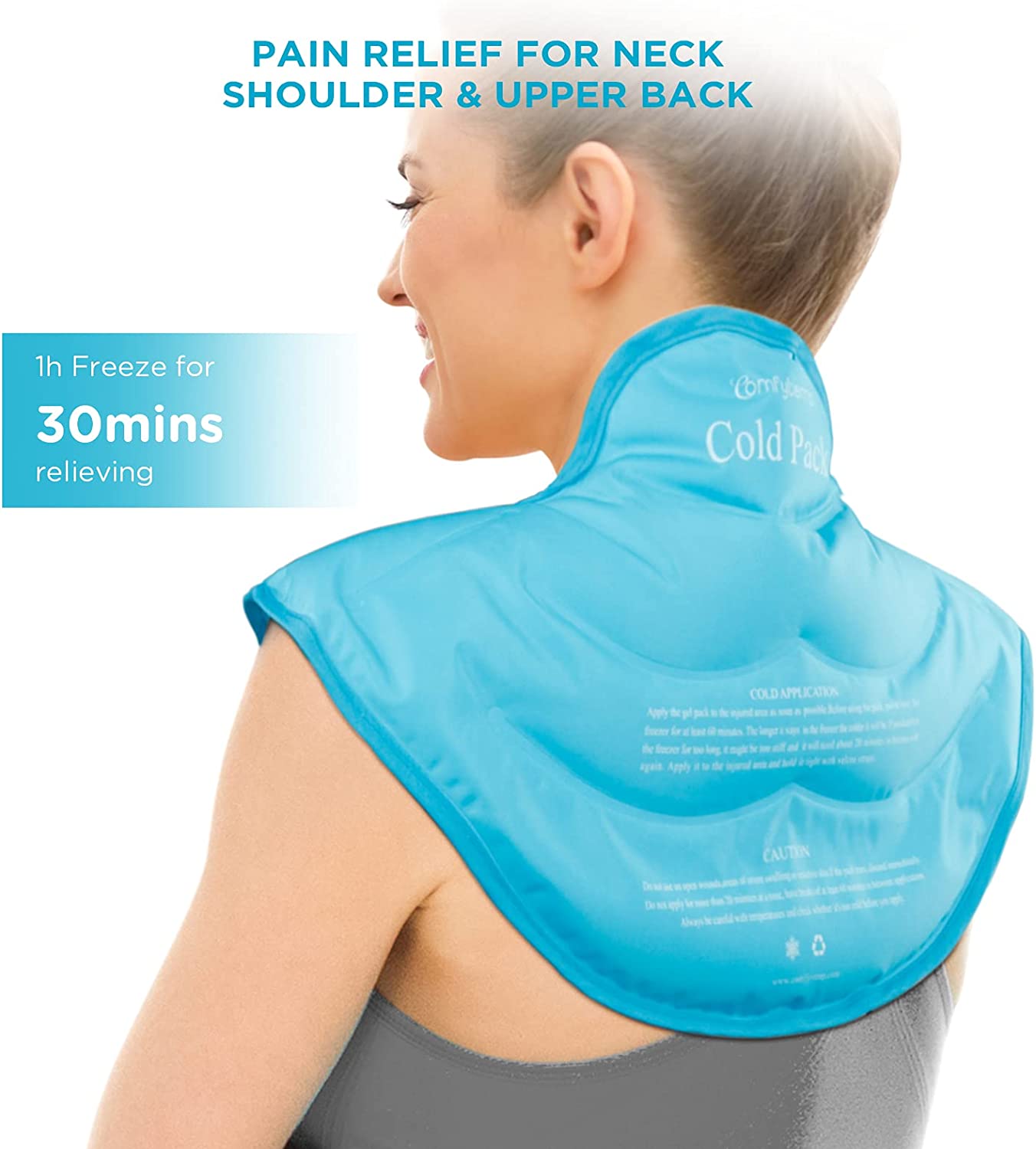 Large Neck and Shoulder Gel Ice Pack  Wrap