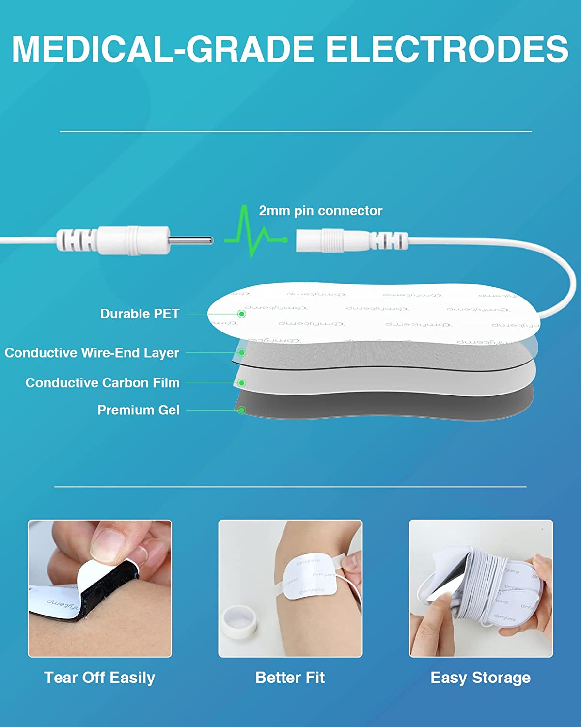 Comfytemp Wireless TENS Unit Muscle Stimulator for Pain Relief