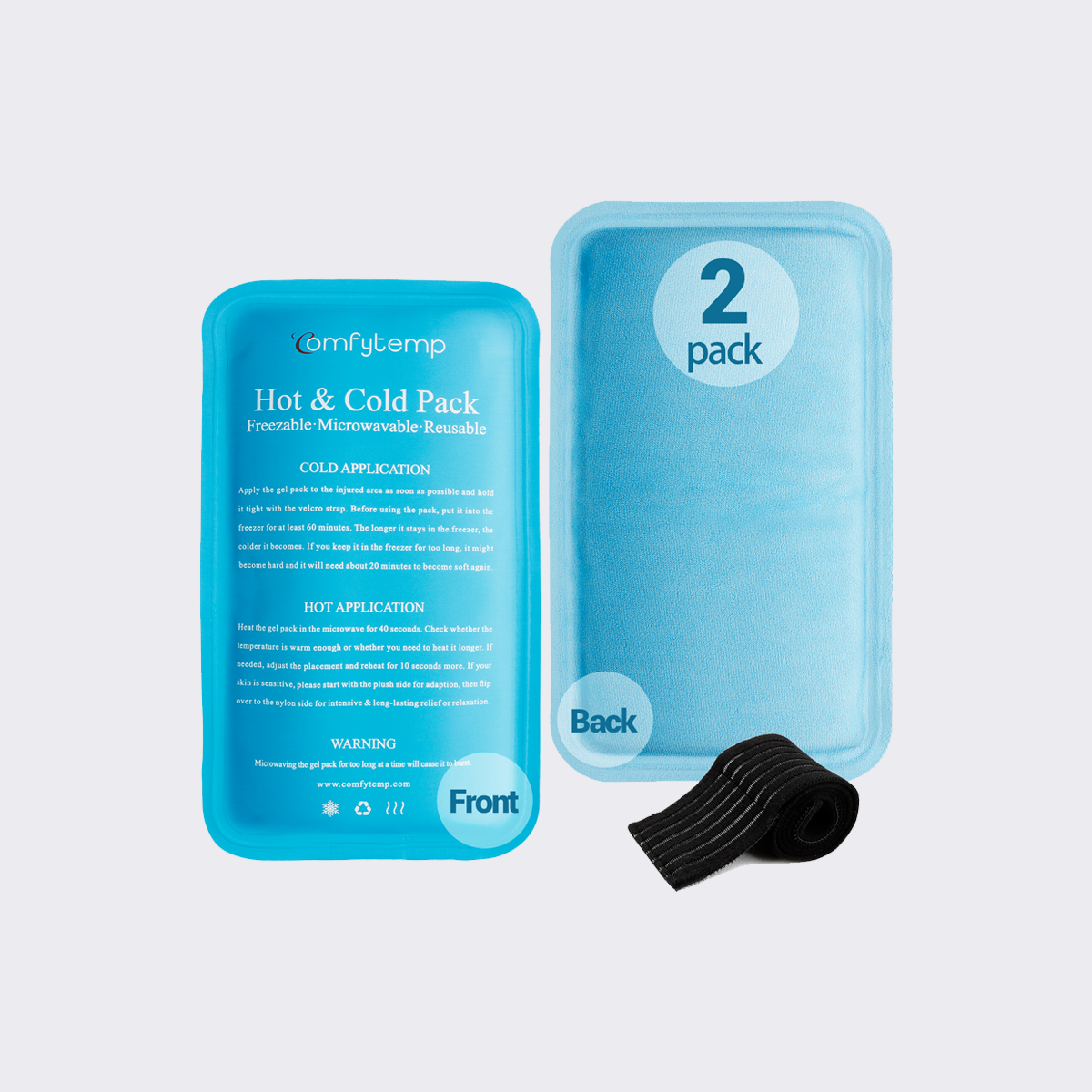Reusable Cold & Hot Therapy Gel Pack + Tips on When to Ice vs. Heat
